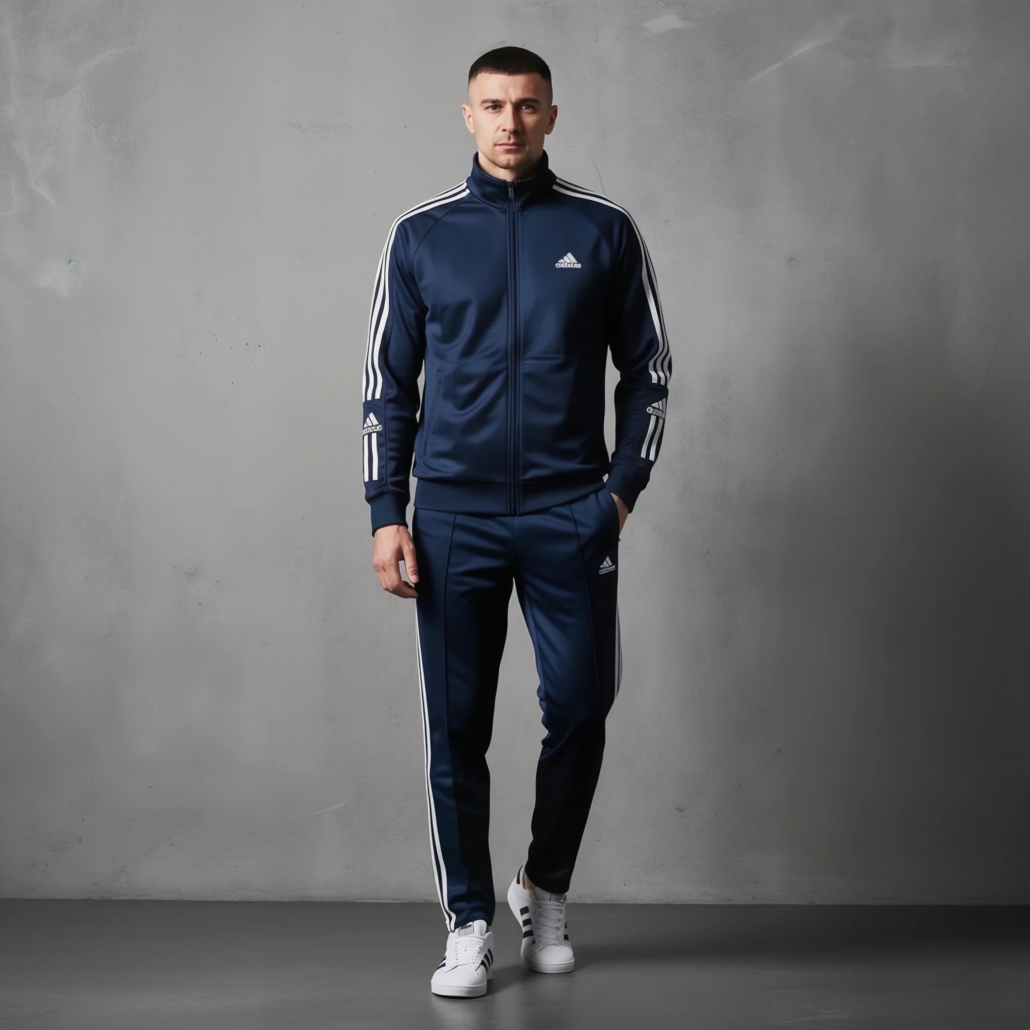 Navy Blue Tracksuit - TS 01