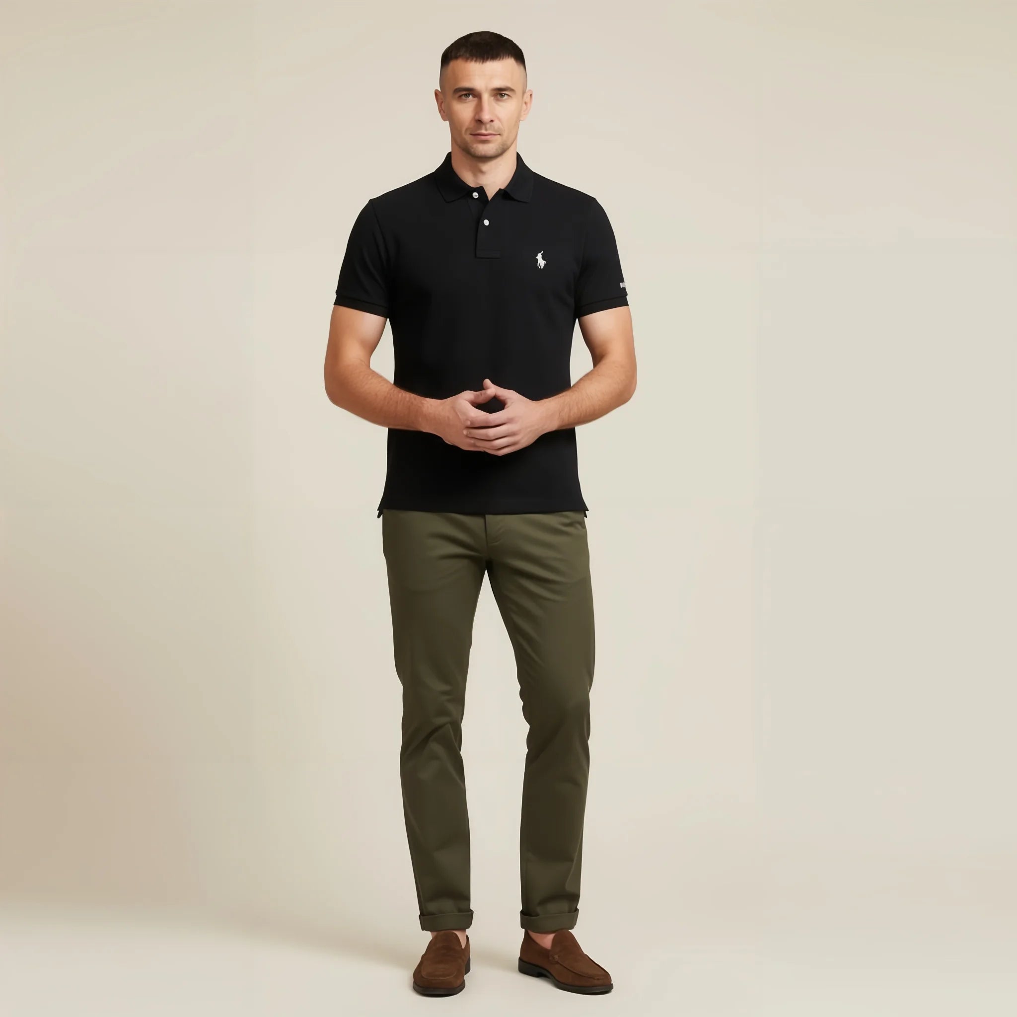 Black Polo T-shirt - CTS 01